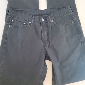Mens Levi's Straight Fit 514 Dark Gray Jeans 33×30